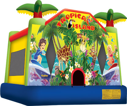 Tropical-Island-Moonwalk-Bounce-House